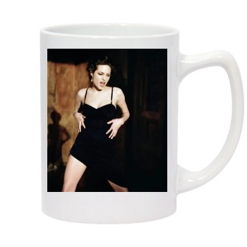 Angelina Jolie 14oz White Statesman Mug