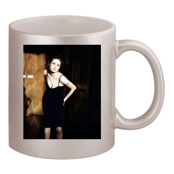 Angelina Jolie 11oz Metallic Silver Mug