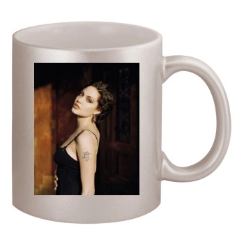 Angelina Jolie 11oz Metallic Silver Mug