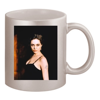 Angelina Jolie 11oz Metallic Silver Mug