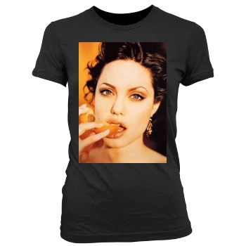 Angelina Jolie Women's Junior Cut Crewneck T-Shirt