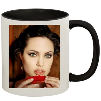 Angelina Jolie 11oz Colored Inner & Handle Mug