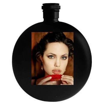 Angelina Jolie Round Flask