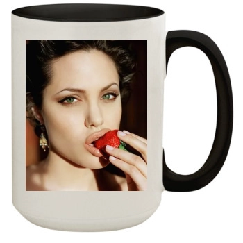 Angelina Jolie 15oz Colored Inner & Handle Mug