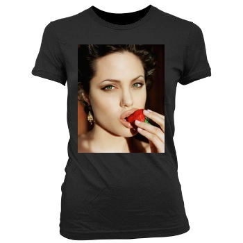 Angelina Jolie Women's Junior Cut Crewneck T-Shirt