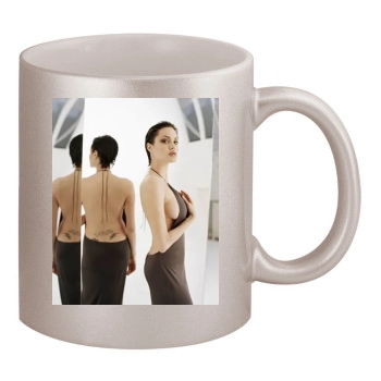 Angelina Jolie 11oz Metallic Silver Mug