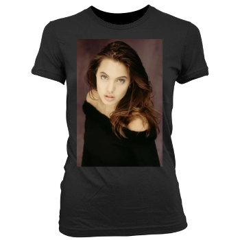 Angelina Jolie Women's Junior Cut Crewneck T-Shirt