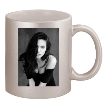 Angelina Jolie 11oz Metallic Silver Mug