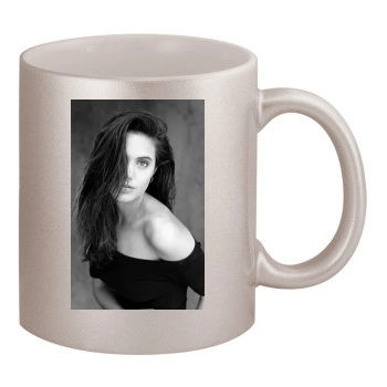 Angelina Jolie 11oz Metallic Silver Mug