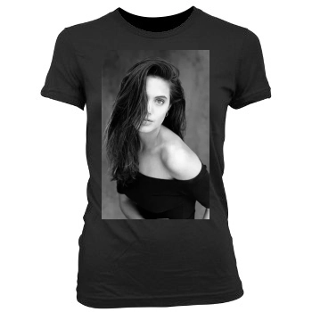 Angelina Jolie Women's Junior Cut Crewneck T-Shirt