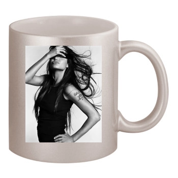 Angelina Jolie 11oz Metallic Silver Mug