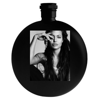 Angelina Jolie Round Flask