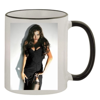 Angelina Jolie 11oz Colored Rim & Handle Mug