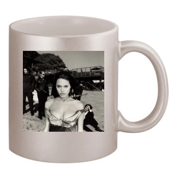 Angelina Jolie 11oz Metallic Silver Mug