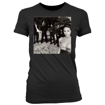 Angelina Jolie Women's Junior Cut Crewneck T-Shirt