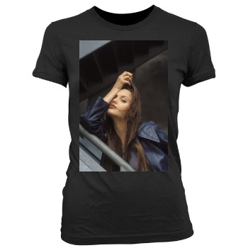 Angelina Jolie Women's Junior Cut Crewneck T-Shirt