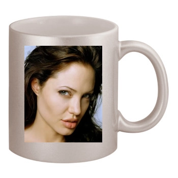 Angelina Jolie 11oz Metallic Silver Mug