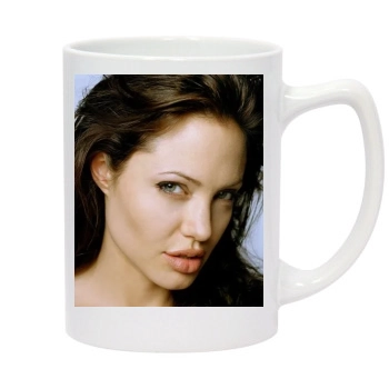 Angelina Jolie 14oz White Statesman Mug