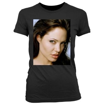 Angelina Jolie Women's Junior Cut Crewneck T-Shirt