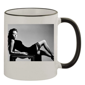 Angelina Jolie 11oz Colored Rim & Handle Mug