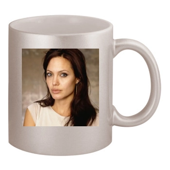 Angelina Jolie 11oz Metallic Silver Mug