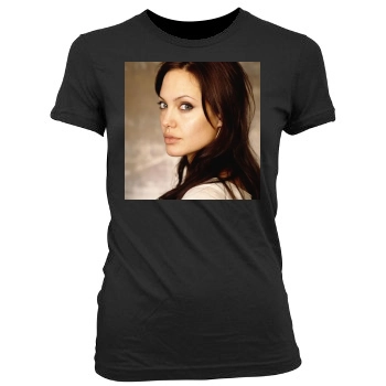 Angelina Jolie Women's Junior Cut Crewneck T-Shirt