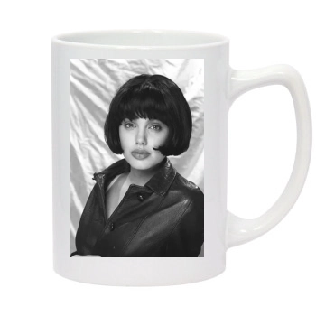 Angelina Jolie 14oz White Statesman Mug