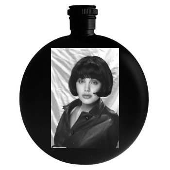 Angelina Jolie Round Flask