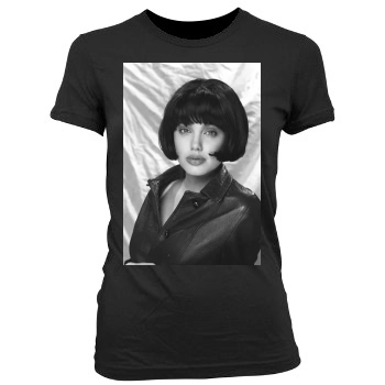 Angelina Jolie Women's Junior Cut Crewneck T-Shirt