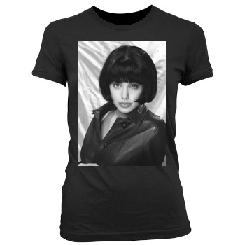 Angelina Jolie Women's Junior Cut Crewneck T-Shirt