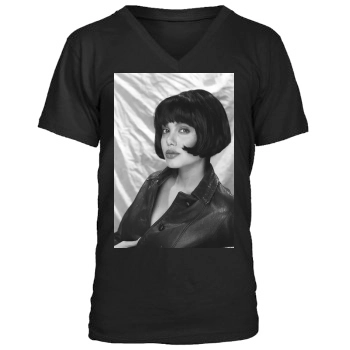 Angelina Jolie Men's V-Neck T-Shirt