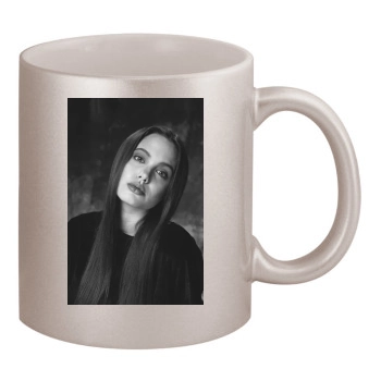 Angelina Jolie 11oz Metallic Silver Mug