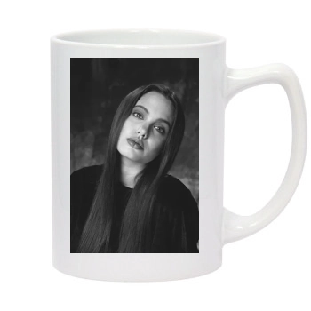 Angelina Jolie 14oz White Statesman Mug