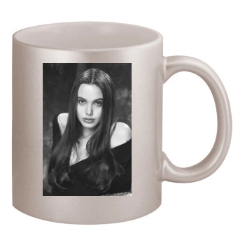 Angelina Jolie 11oz Metallic Silver Mug