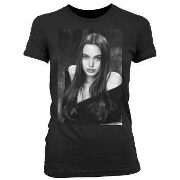 Angelina Jolie Women's Junior Cut Crewneck T-Shirt