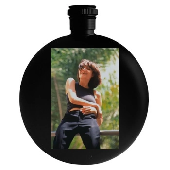 Angelina Jolie Round Flask