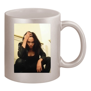 Angelina Jolie 11oz Metallic Silver Mug