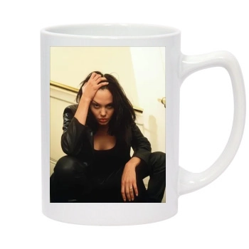 Angelina Jolie 14oz White Statesman Mug