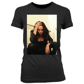 Angelina Jolie Women's Junior Cut Crewneck T-Shirt