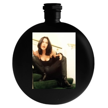 Angelina Jolie Round Flask