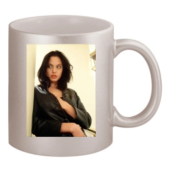 Angelina Jolie 11oz Metallic Silver Mug