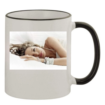 Angelina Jolie 11oz Colored Rim & Handle Mug