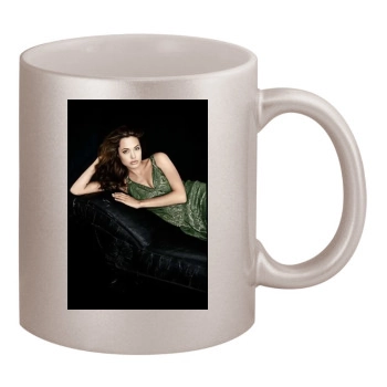 Angelina Jolie 11oz Metallic Silver Mug