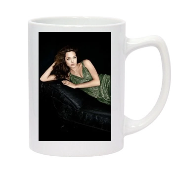 Angelina Jolie 14oz White Statesman Mug