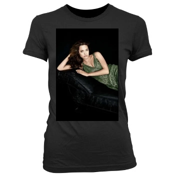 Angelina Jolie Women's Junior Cut Crewneck T-Shirt