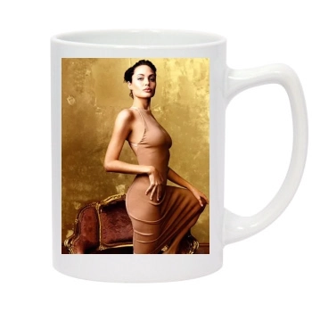 Angelina Jolie 14oz White Statesman Mug