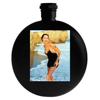 Angelina Jolie Round Flask