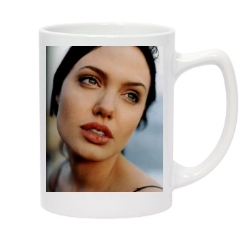 Angelina Jolie 14oz White Statesman Mug