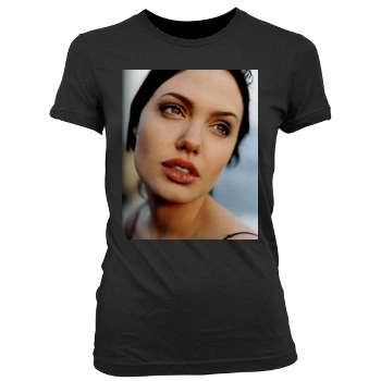 Angelina Jolie Women's Junior Cut Crewneck T-Shirt