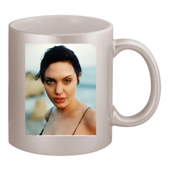 Angelina Jolie 11oz Metallic Silver Mug